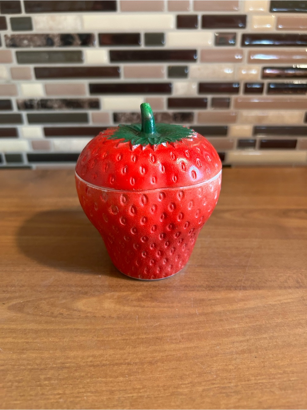 Vintage Hazel Atlas Strawberry Jam Jelly Jar
